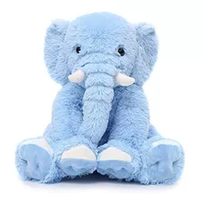 Elefante De Peluche Color Azul