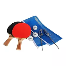 Kit Completo Ping Pong 2 Raquetes Tela Para Mesa Ping Pong 