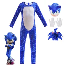 El Disfraz De Sonic Jumpsuit De Halloween Para Cosplay