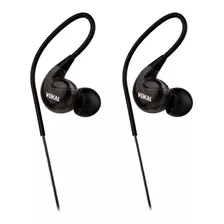 Fone De Ouvido In Ear Vokal E40 Pro 16 Ohms Cor Preto Cor Da Luz Branco