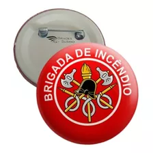 50 Botons Botton Buttons Broches Brigada De Incêndio 3,5