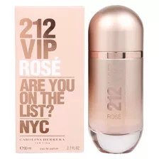 Perfume 212 Vip Rose Carolina Herrera Dama 80ml Original