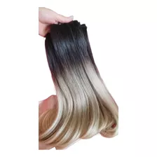 Ombré Hair Loiro 55cm 100g Cabelo Brasileiro Megahair Liso