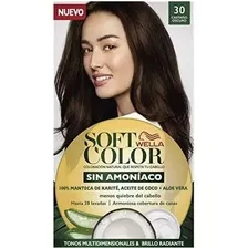 Tinte Soft Color Wella Sin Amoniaco Tono 30 Castaño Oscuro