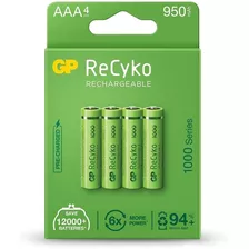 Pack Aaa 950 Mah Recyko+ Gp Para Alto Consumo Fact A O B