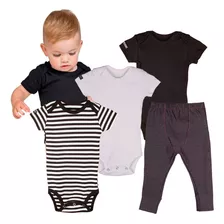 Kit Roupa Bebe Body Tipo Carters 100% Algodão Antialérgico 