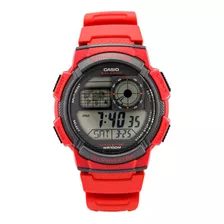 Reloj Para Hombre Casio Ae-1000w-4av Rojo