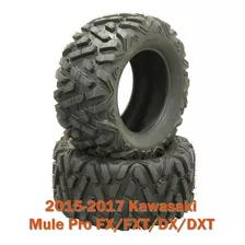 (2) 26x9r12 Radial Atv Front Tire Set For 15-17 Kawasaki Ugg