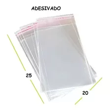 Saco Plástico Pp Colante Transparente 20x25 Cm 100und