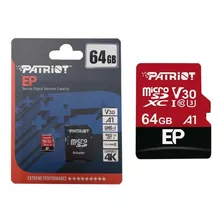 Micro Sd 64gb Patriot A1 / V30 Pef64gep31mcx