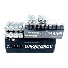 Pack Euroenergy Triple Aaa Y Doble Aa Zinc Total 80 Unidades