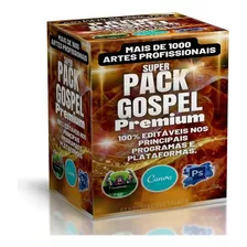 Pack +1200 Artes Editáveis Gospel Premium Canva, Psd E Cdr