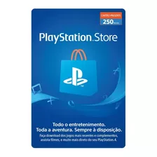 Gift Card Digital Sony Playstation Store 250 Reais
