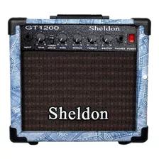 Amplificador Sheldon Gt1200 Transistor Para Guitarra De 15w Cor Jeans