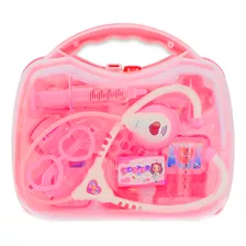 Maleta Médica Rosa Kit Maletinha Infantil C/som E Luz Menina