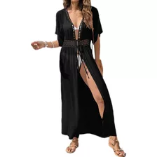 Vestido Kimono Elegante Playero De Para Mujer