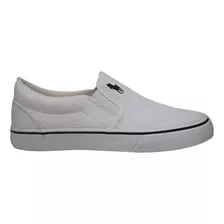 Tenis Plumax Iate Slip On Masculino Casual Branco Preto Azul