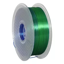 Filamento 3d - Pla Ultra Silk - Verde & Azul - 1kg - 1.75mm