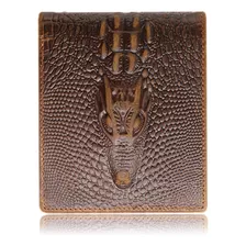 Hrs Carteras De Cuero Genuino Para Hombre, Crocodiile, Croco