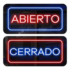 Letrero Led Abierto Y Cerrado,letras De Neon Luminosas