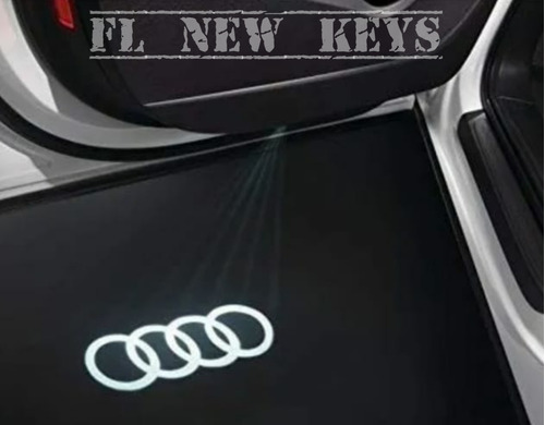 4 Proyectores Luz Led Cortesia Puertas Logo Audi Original Foto 6