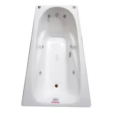 Bañera Hidromasaje Jacuzzi Acrilico 161 X 70 Blanco 6 Jets