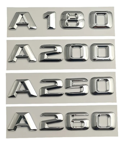 Chrome Letter Trunk Badge Sticker Para Mercedes- Benz A45 Foto 4