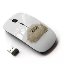 Koolmouse [ratón Inalámbrico Óptico 2.4g] [búho Esponjoso Pá