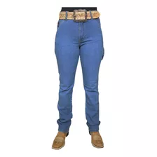 Calça Jeans Carpinteira Feminina Par Usar Com Bota E Botina