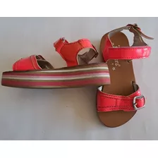 Sandalias Kickers Nena Fucsia Excelente Estado Número 24