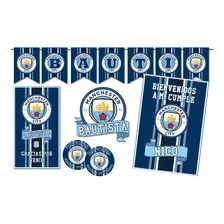 Kit Imprimible Cumpleaños Manchester City - Personalizado