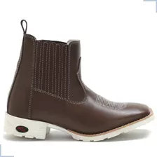 Bota Cano Curto Masculina Bico Quadrado Promoção