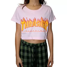 Cropped Thrasher Flame Logo