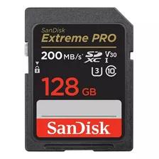 Cartão De Memória Sandisk Extreme Pro Sdxc Uhs-i De 128 Gb