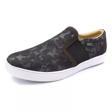 Tênis Iate Slip On Destroyed Jeans Gshoes 1142-4 Camuflado