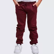 Calça Infantil Jeans Jogger Masculina Menino Com Punho 