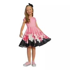 Vestido Infantil Moda Evangélica Roupa De Menina Godê Rodado