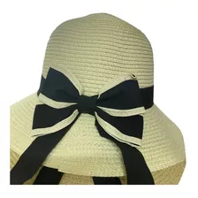 Sombrero De Verano Para Mujer Elegante Con Lazo