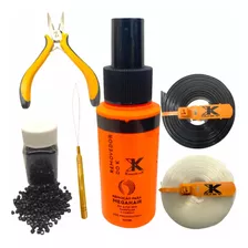 Kit P/ Mega Hair Removedor+micro Link+alicate+queratina+agul