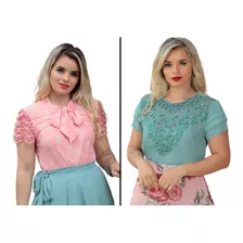 Kit Com 34 Blusas Sociais No Atacado