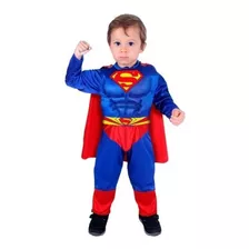 Disfraz De Super Man Bebe T: 12/18m 