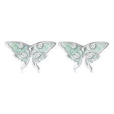 Aretes Chulada, Aquamarine Mariposas, Plata .925, P0429