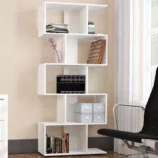 Librería Office Plus Con 5 Nichos, Blanca - Apto Color White
