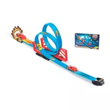 Pista Carrinho Infantil Tipo Hotwheels Duplo Looping Braskit