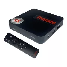 Smart Tv Box 4k Tomate Transforma Sua Tv Em Smart C/ Anatel Preto Padrão