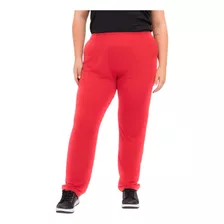 Pantalon Mujer Talles Grandes Seda Fria Con Elástico Recto 