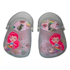 Sandália Babuche Infantil Juju Shoes-7025-17/24-rosa/glitter