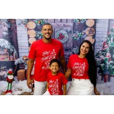 Natal Camiseta Infantil E Adulto Baby Look E Masculina 