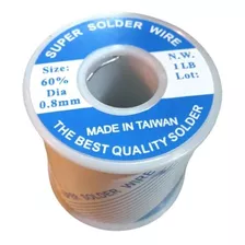 Estaño Super Solder Wire Rollo 60/40 0.8mm 100%calidad 110m 