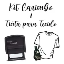 Kit Carimbo Para Tecidos Escolares Uniformes Infantil